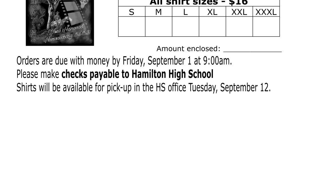 Homecoming T-Shirts on SALE!