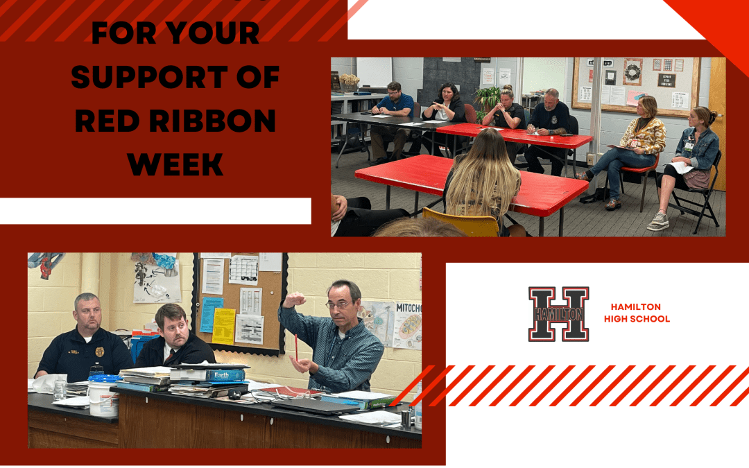 Red Ribbon Week – Friday – “Black out drugs and bullying” – Wear Black